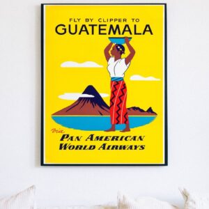 vintage Guatemala travel poster