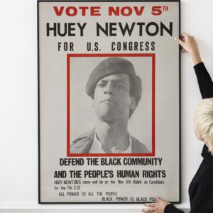 Huey Newton For U.S. Congress Poster 1968