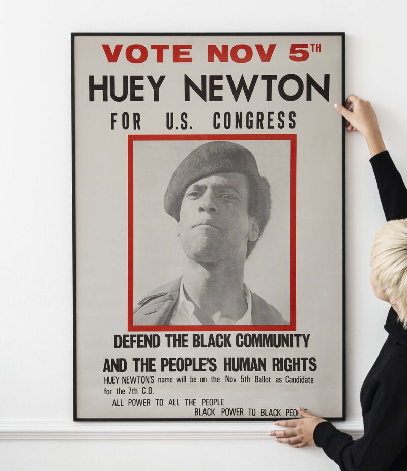 Huey Newton For U.S. Congress Poster 1968