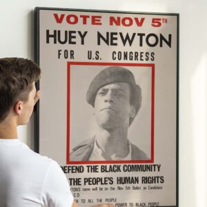 Huey Newton For U.S. Congress Poster 1968