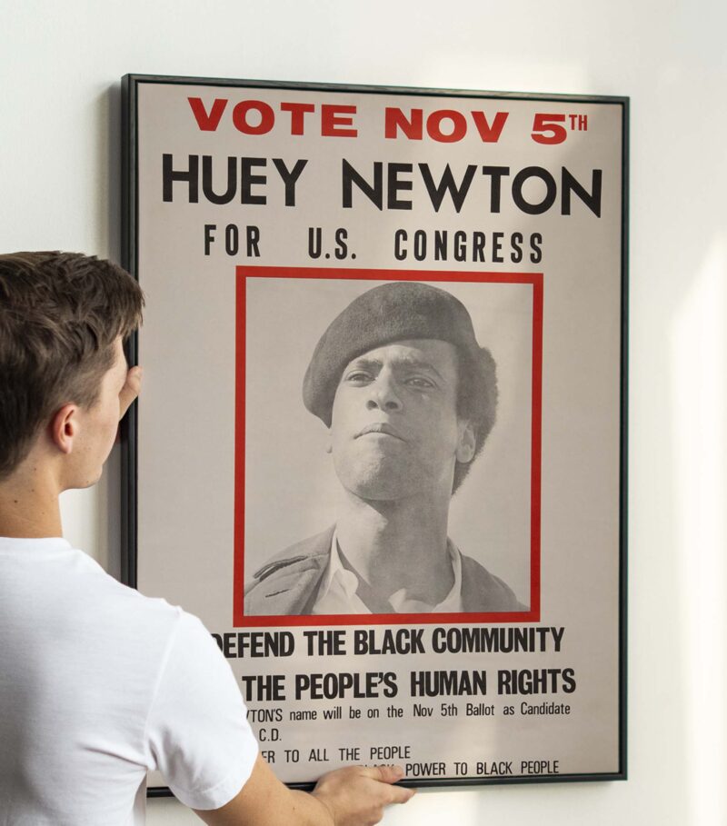 Huey Newton For U.S. Congress Poster 1968