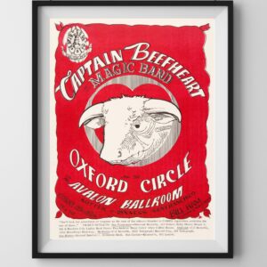 vintage Captain Beefheart concert poster