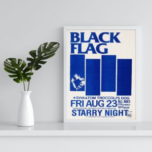 vintage black flag concert poster