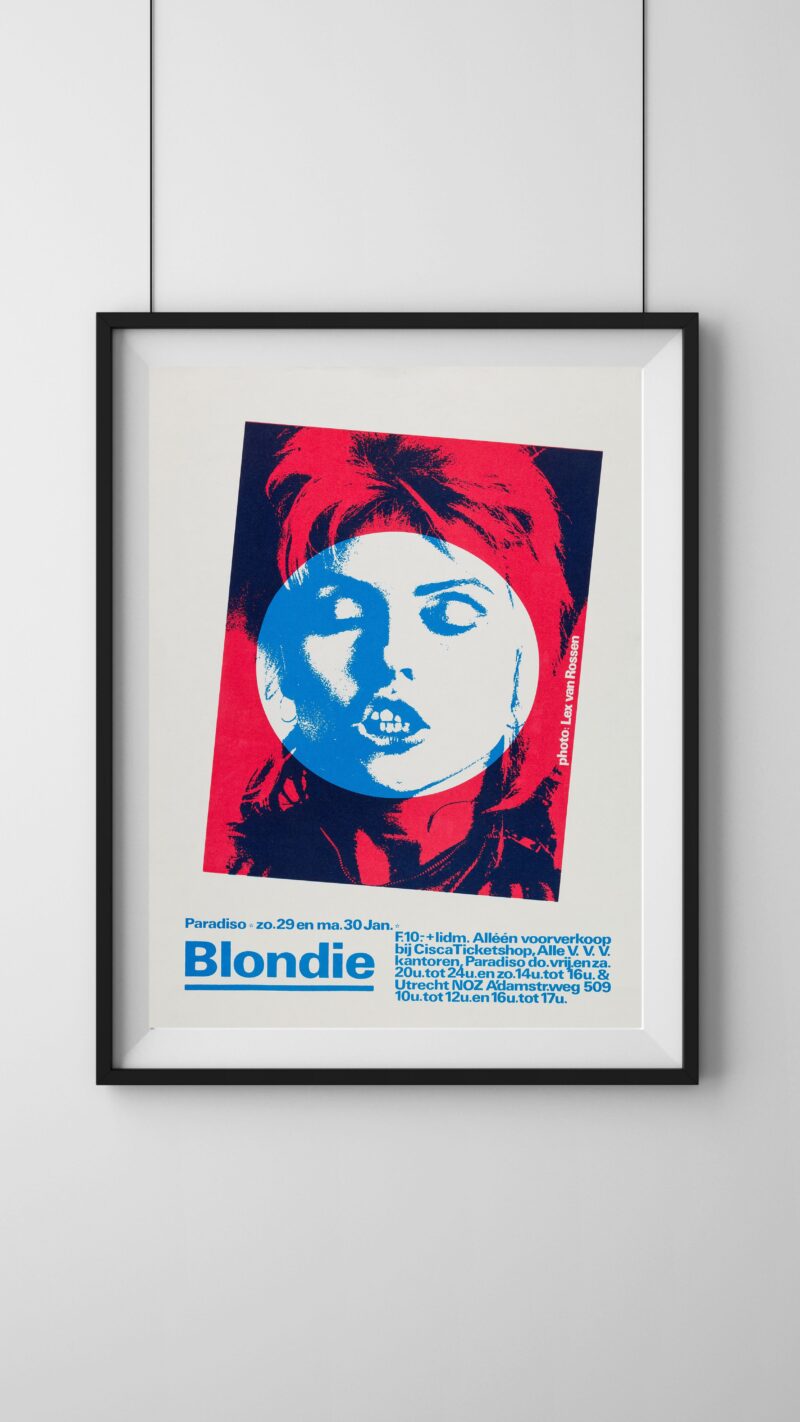 vintage blondie concert poster