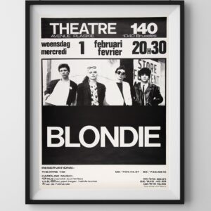 vintage blondie concert poster