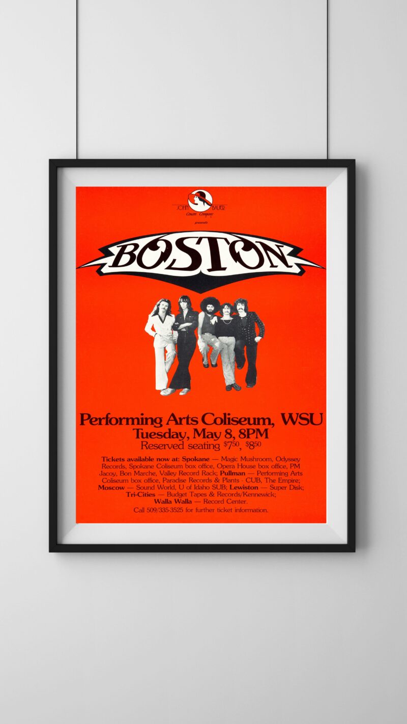 vintage Boston concert poster