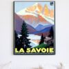 vintage la Savoie France travel poster