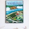 Vintage Niagara Falls travel poster