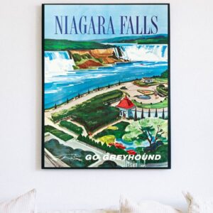 Vintage Niagara Falls travel poster