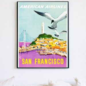 vintage San Francisco travel poster