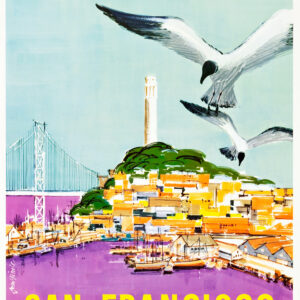 vintage San Francisco travel poster