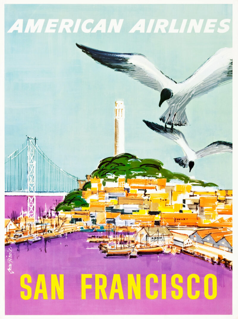 vintage San Francisco travel poster