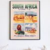 vintage South Africa travel poster