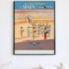 vintage Spain travel poster