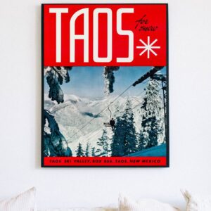 Vintage Taos Travel Poster