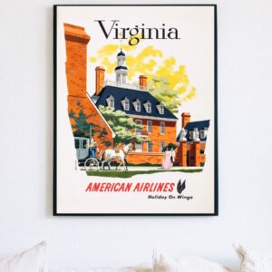 vintage Virginia travel poster