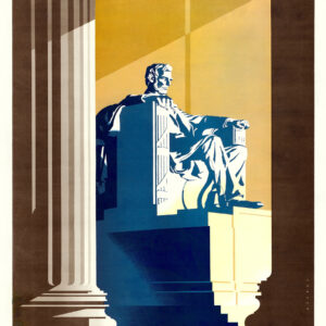 vintage Washington DC travel poster