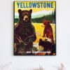 vintage Yellowstone national park poster