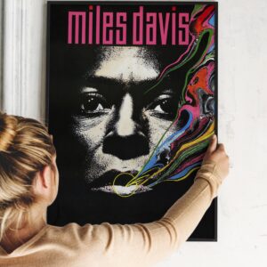 Miles Davis Jazz Poster 1989 Tour Promotional Poster