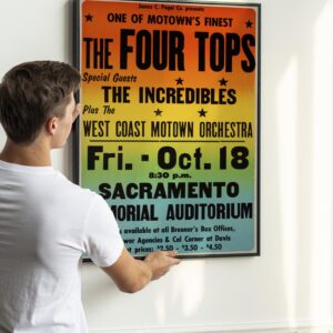 The Four Tops with special guests The Incredibles Concert Poster