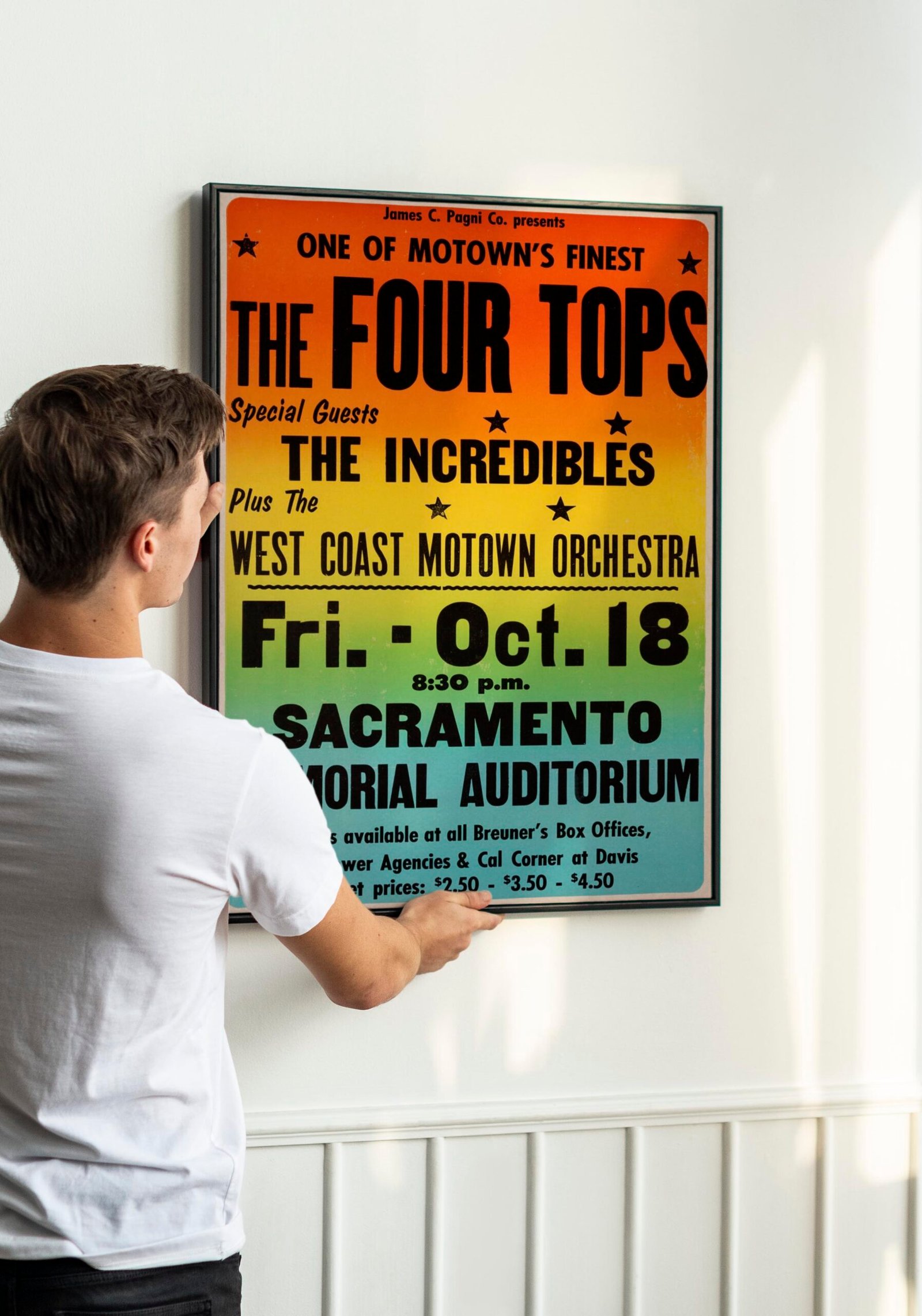 The Four Tops with special guests The Incredibles Concert Poster The Four Tops with special guests The Incredibles Concert Poster