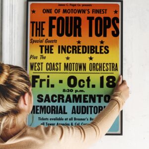 The Four Tops with special guests The Incredibles Concert Poster