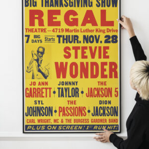 The Jackson 5 Stevie Wonder 1968 Classic Motown Concert Poster