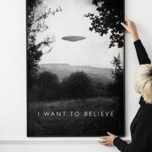 I WANT TO BELIEVE X Files Alternative Poster