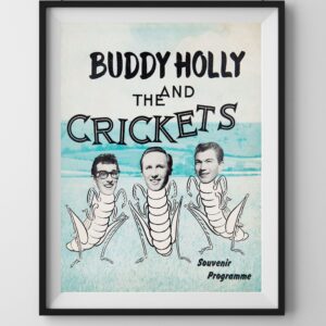 vintage buddy holly concert poster