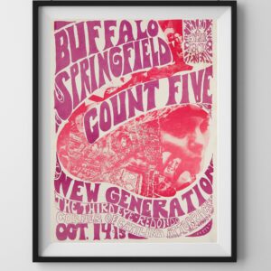 Vintage buffalo Springfield poster