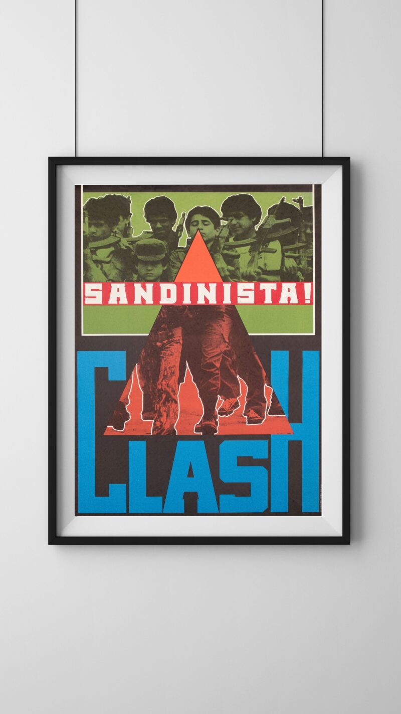 vintage clash concert poster