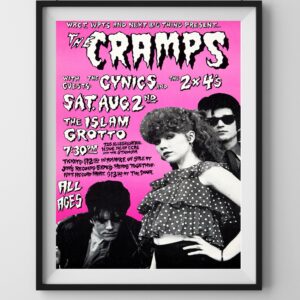 Vintage Cramps Concert Poster