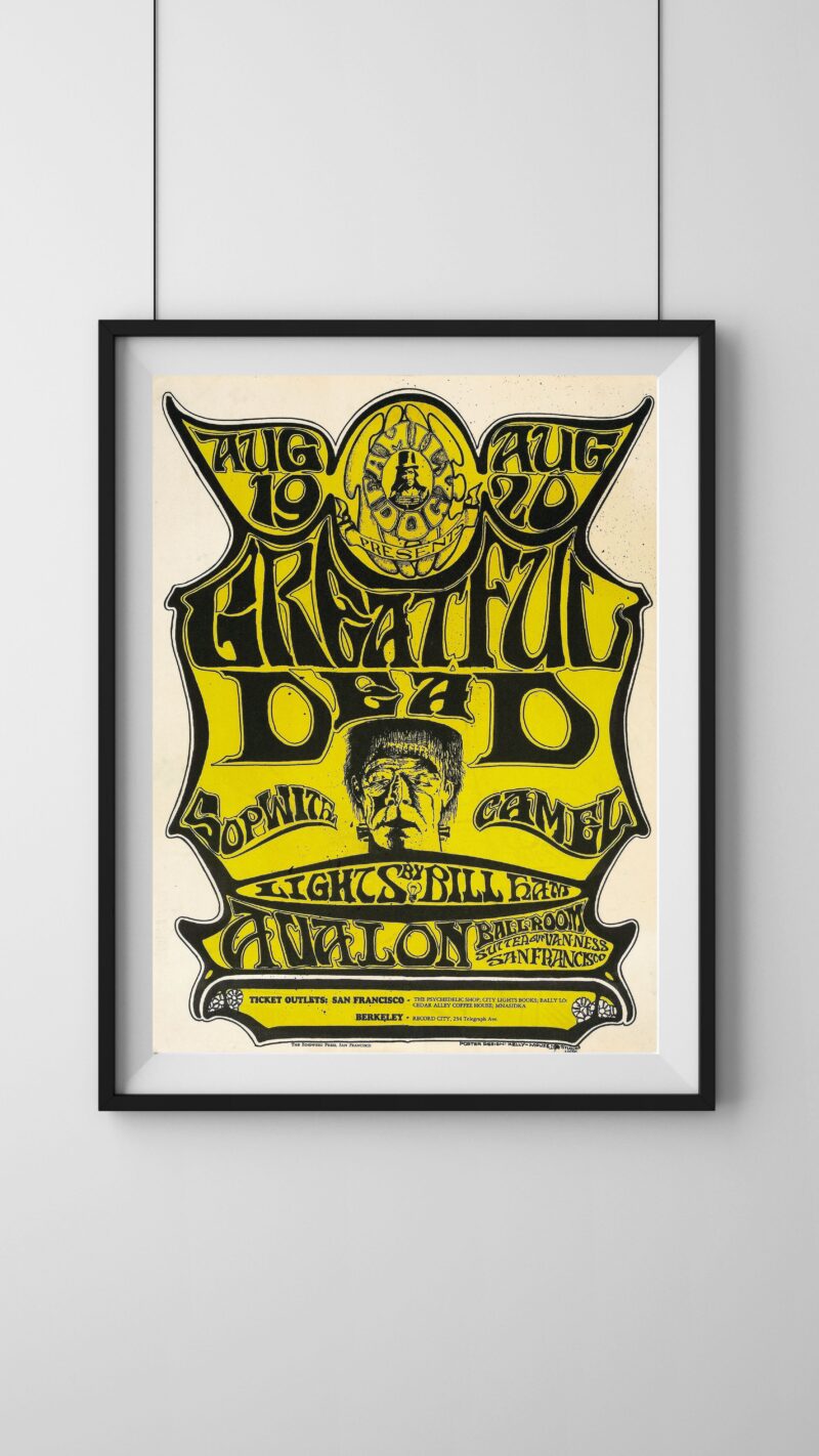 1970s Grateful Dead Avalon Ballroom Concert Poster