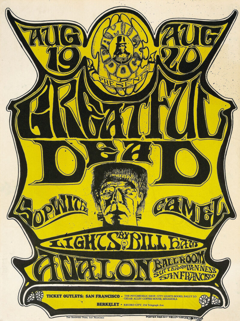 1970s Grateful Dead Avalon Ballroom Concert Poster