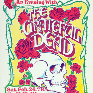 1970s Grateful Dead Bob Dylan Concert Poster