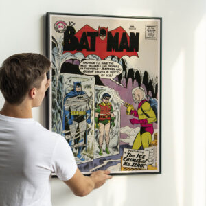 Batman Comic Book Poster 1959 featuring Mr. Zero aka Mr. Freeze