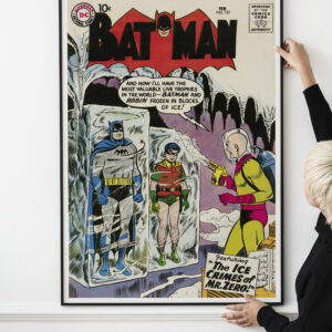 Batman Comic Book Poster 1959 featuring Mr. Zero aka Mr. Freeze