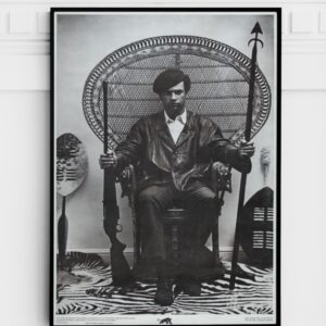 Huey P. Newton Black Panther Party Civil Rights Activist Poster 1968