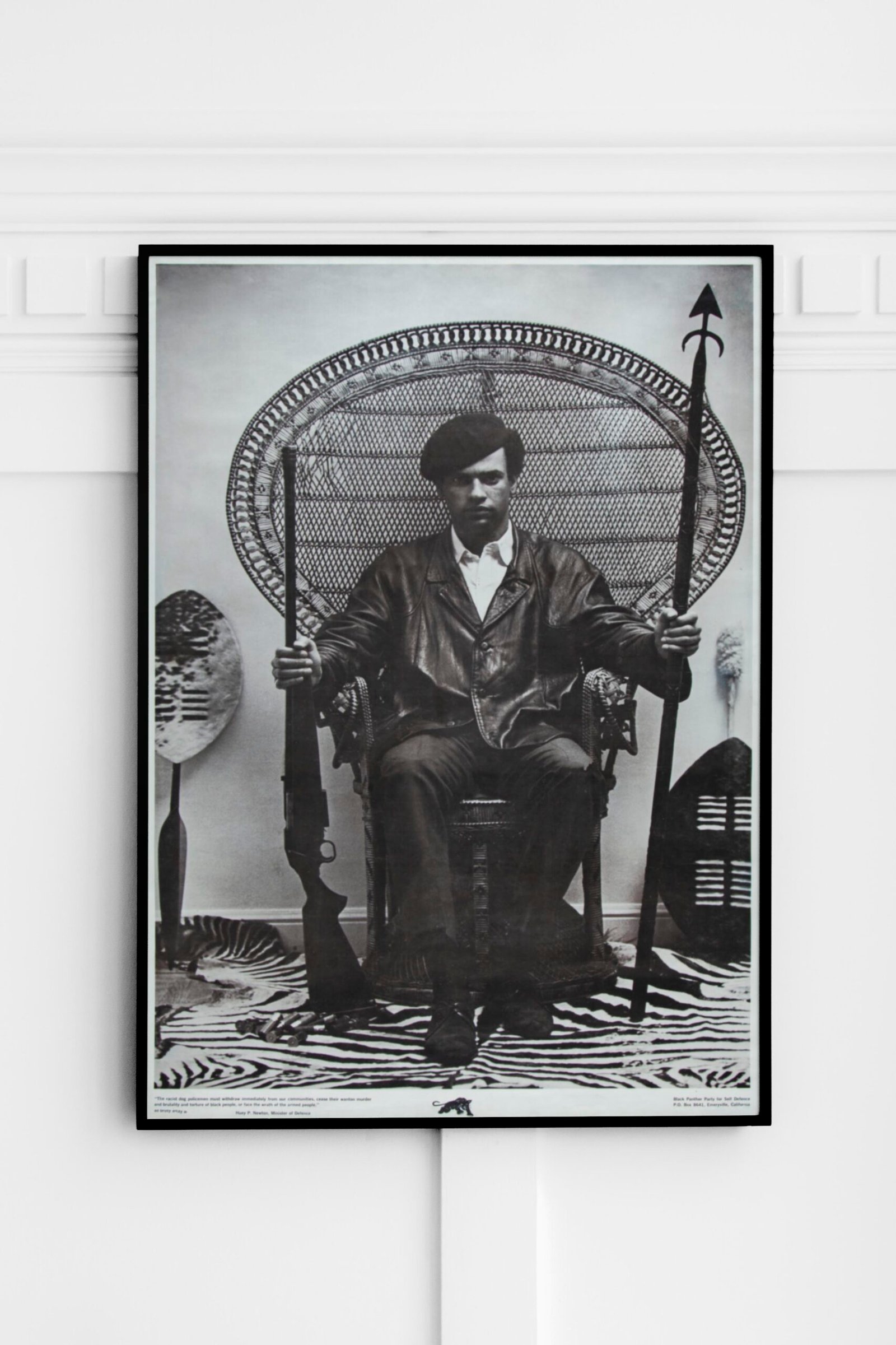 Huey P. Newton Black Panther Party Civil Rights Activist Poster 1968 Huey P. Newton Black Panther Party Civil Rights Activist Poster 1968