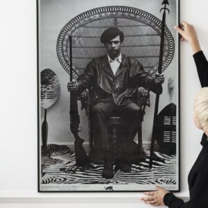 Huey P. Newton Black Panther Party Civil Rights Activist Poster 1968