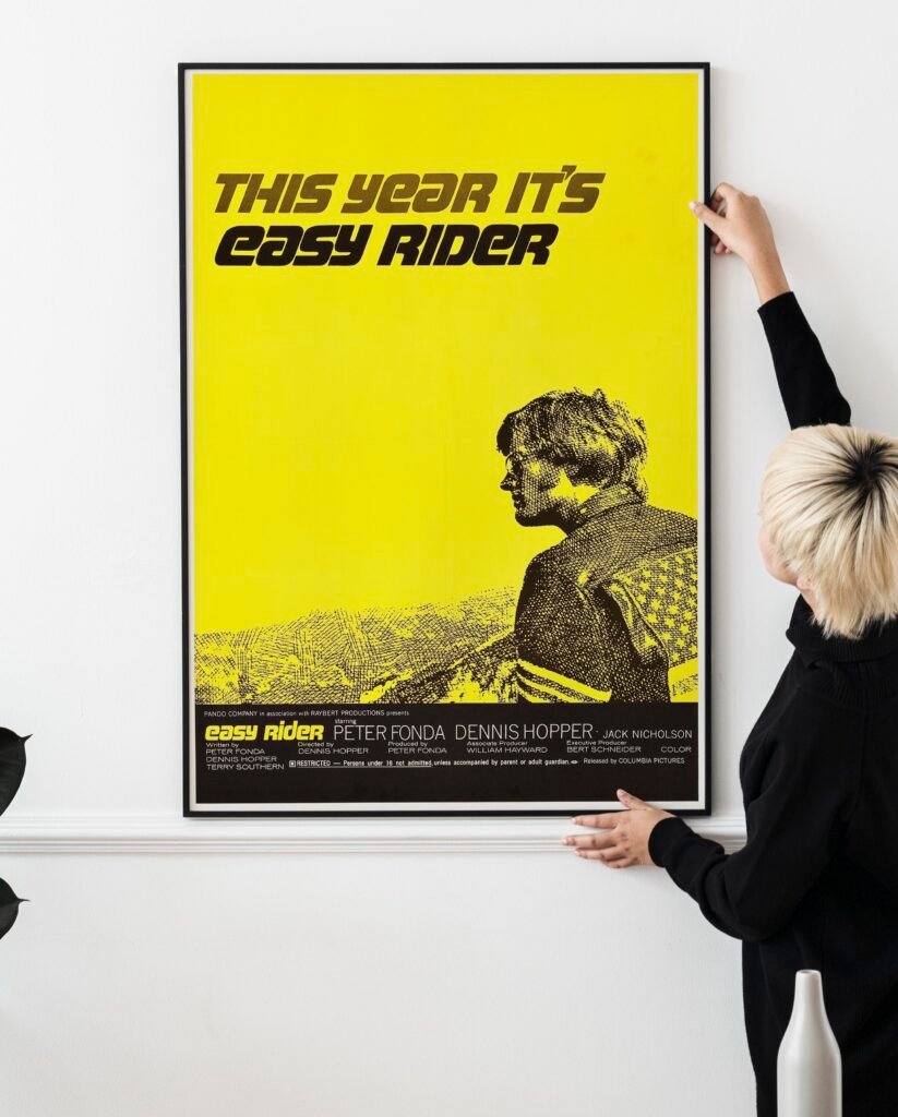 Poster Rider Easy Rider 1969 Peter Fonda, Dennis Hopper and Jack Nicholson Movie ...