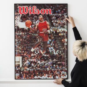 Michael Jordan 1987 Slam Dunk Wilson Sports Promotional Poster