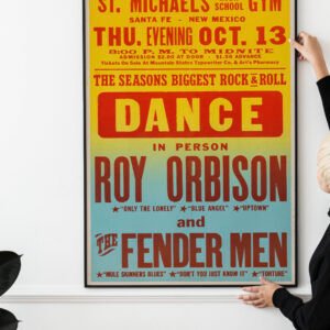 Roy Orbison And The Fender Men Concert Poster 1960