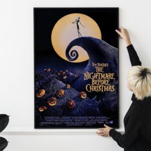 The Nightmare Before Christmas Tim Burton Movie Poster