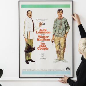 The Odd Couple Movie Poster 1968 with Jack Lemmon and Walter Matthau