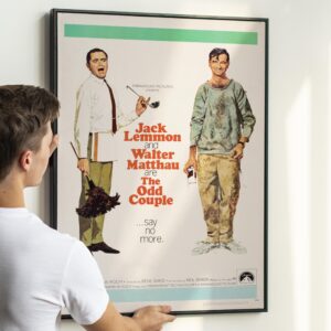 The Odd Couple Movie Poster 1968 with Jack Lemmon and Walter Matthau