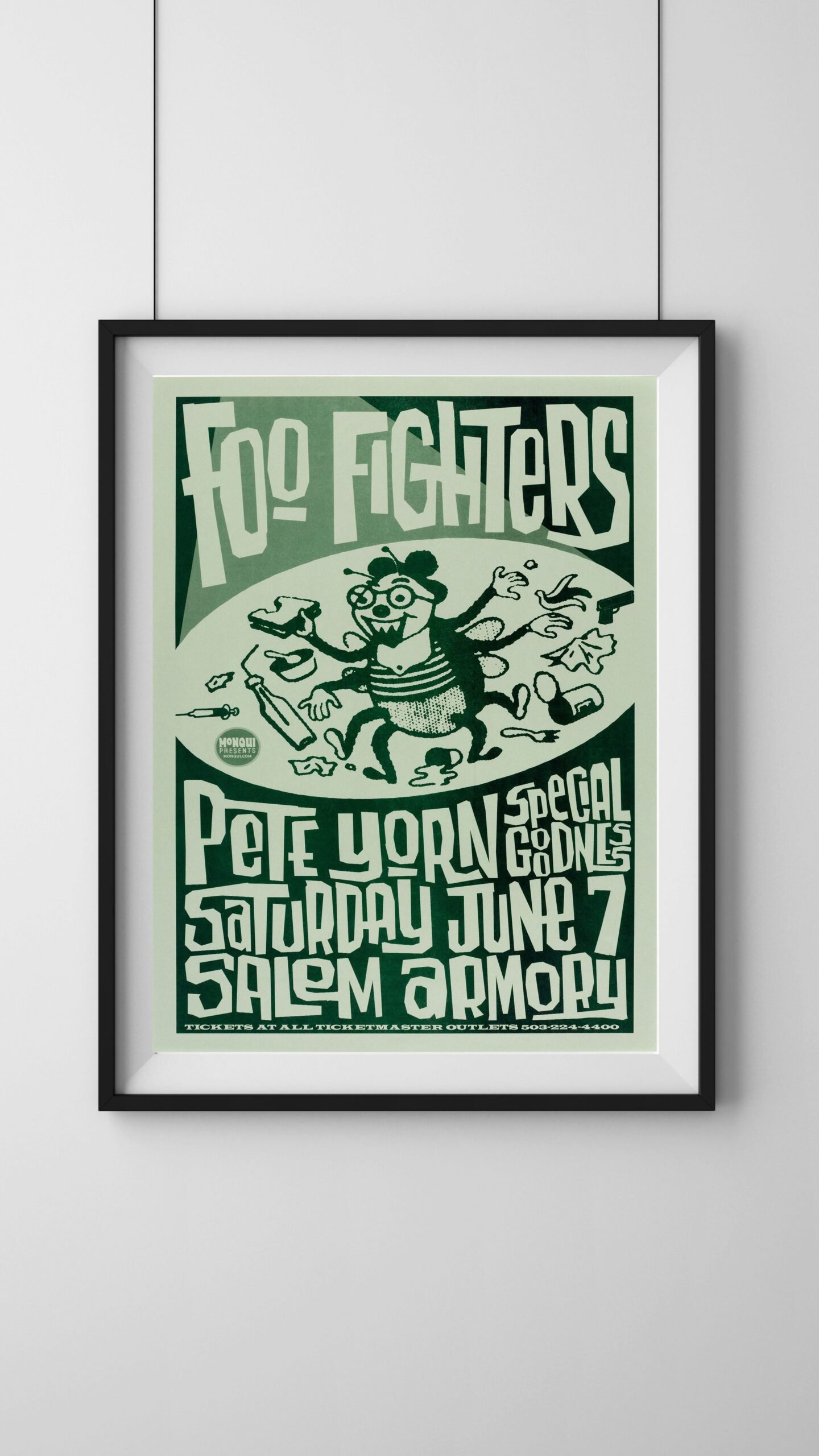 foo fighters concert poster