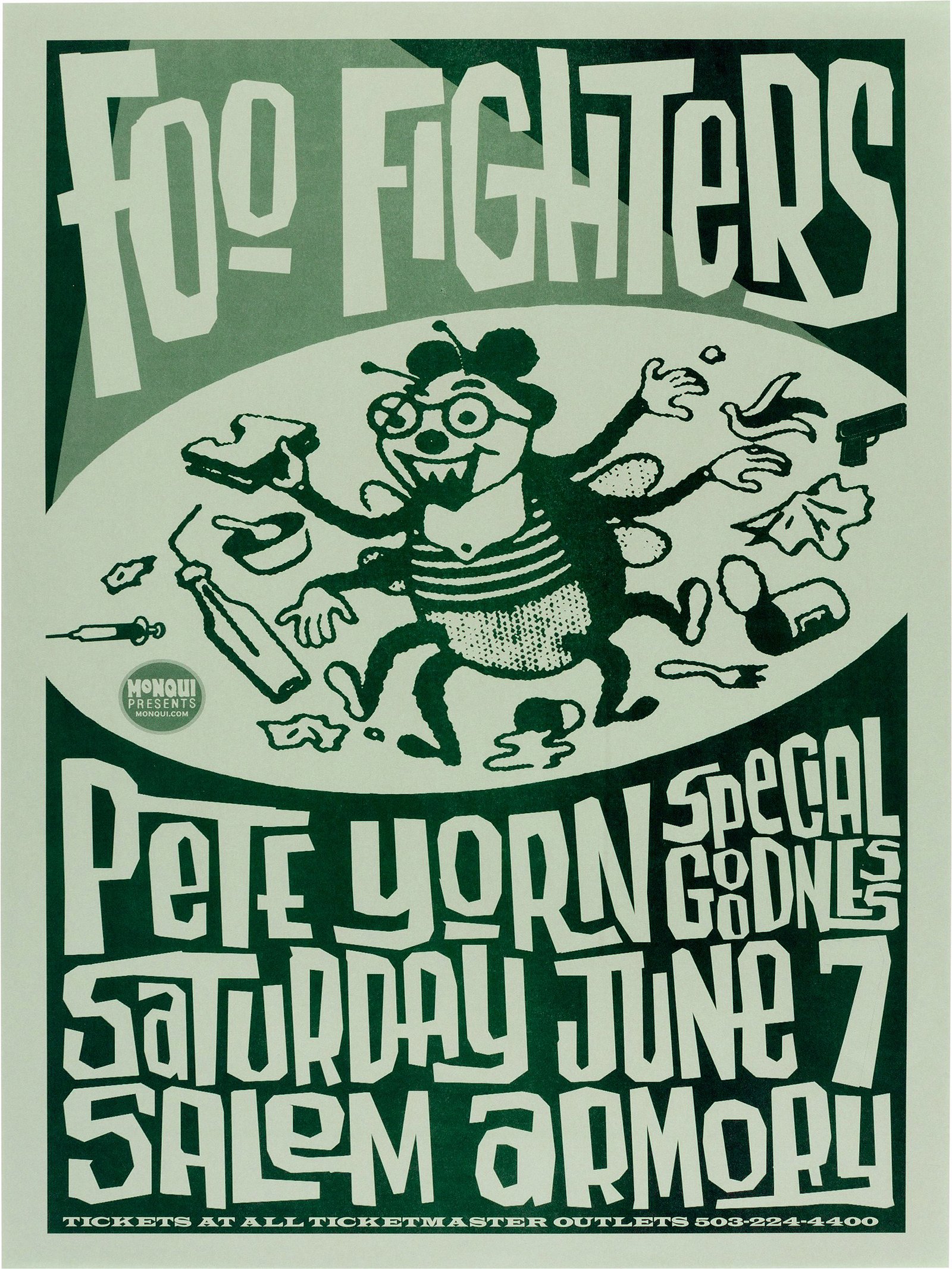 foo fighters concert poster