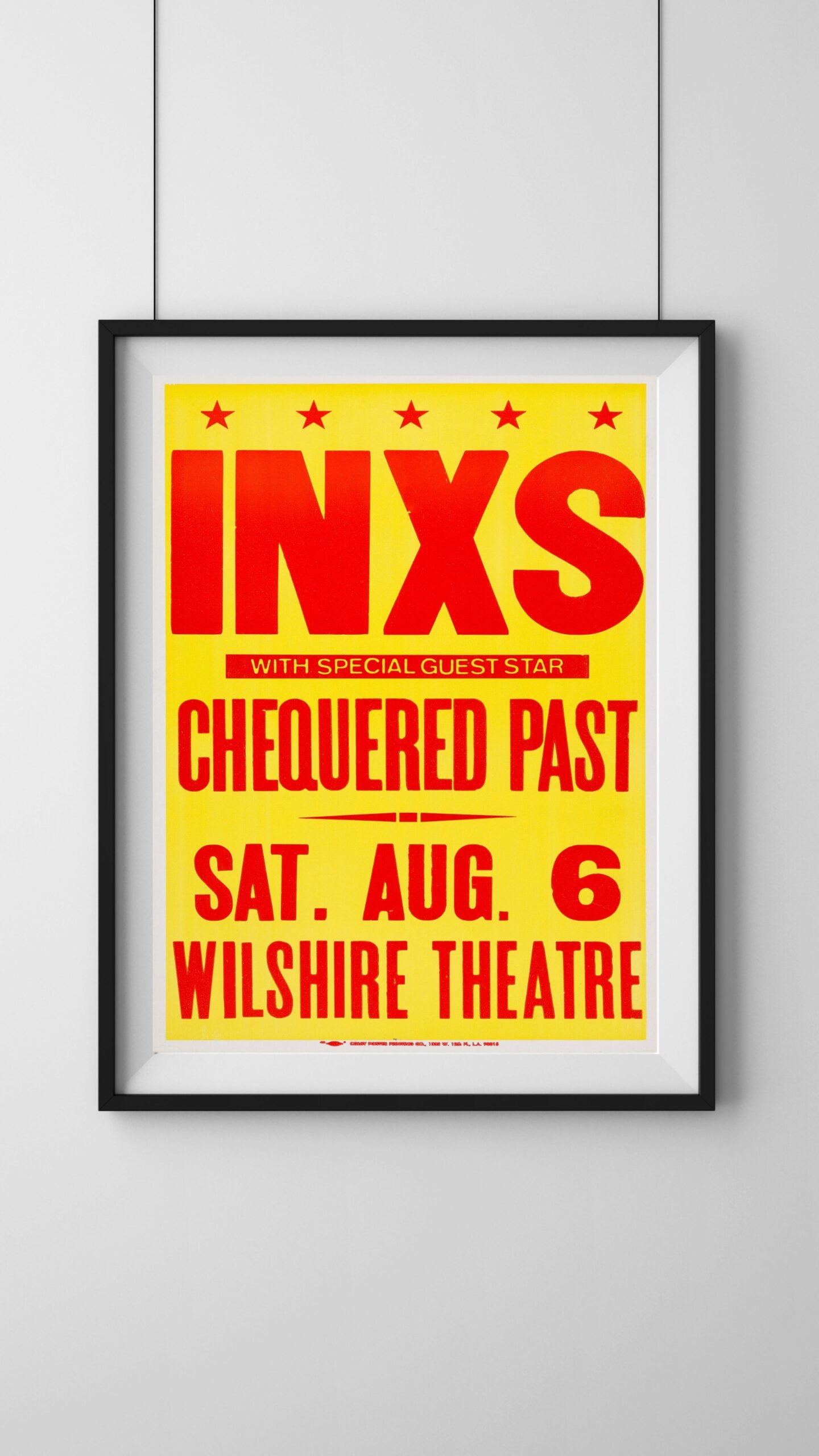 inxs concert poster