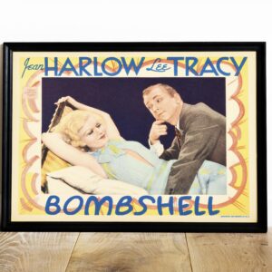 Bombshell 1935 Hollywood's Classic Screwball Comedy Poster with Jean Harlow